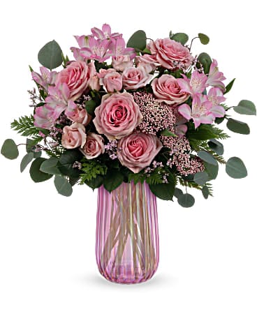 Teleflora's Rosy Iridescence Bouquet Bouquet